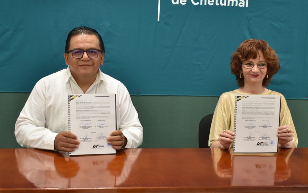 LA UT CHETUMAL Y LA UAQROO FIRMAN CONVENIO GENERAL DE COLABORACIÓN ACADÉMICA Y CIENTÍFICA