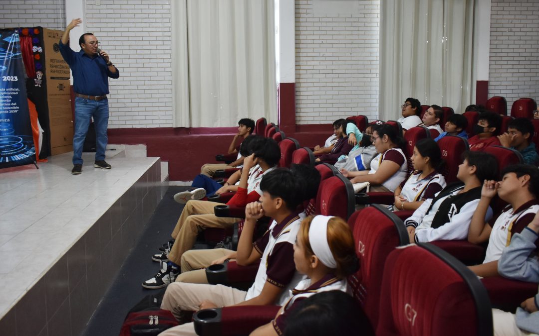 LA UT CHETUMAL PARTICIPA EN LA SEMANA DE LA CIENCIA Y TECNOLOGÍA DEL CBTIS 214