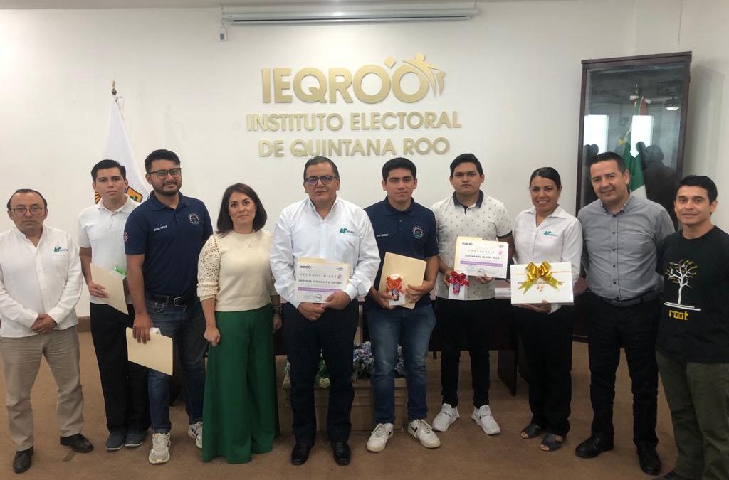 EL IEQROO PREMIA AL EQUIPO GANADOR DEL CONCURSO ESTATAL “URNAS ELECTRÓNICAS EN LA EDUCACIÓN CÍVICA”